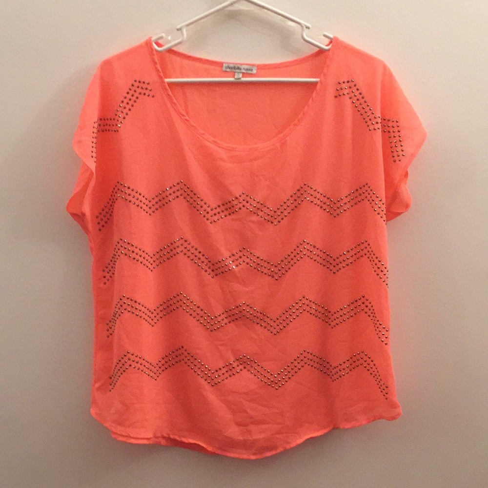 Neon shirt with sequins